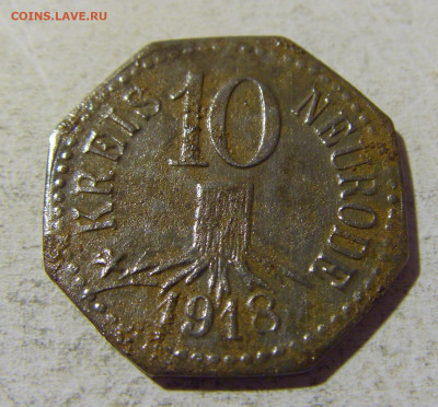 Нотгельд 10 пф 1918 Нойрод №1 29.01.22 22:00 М - CIMG1669.JPG