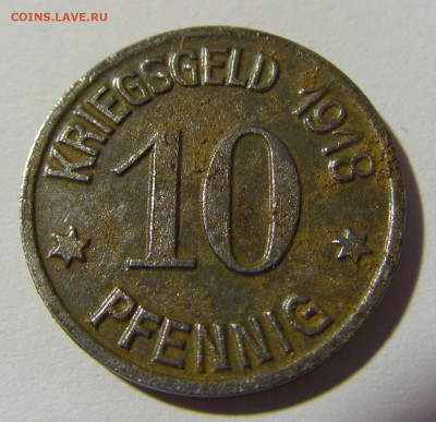 Нотгельд 10 пф 1918 Обер-Глагау №1 29.01.22 22:00 М - CIMG1695.JPG