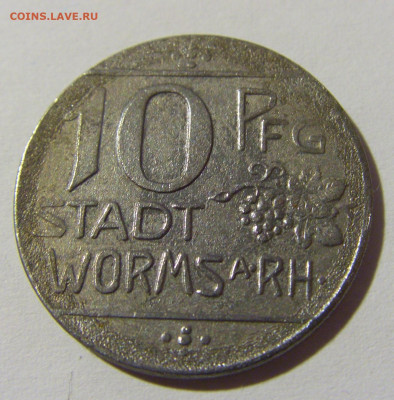 Нотгельд 10 пф 1918 Вормс №1 29.01.22 22:00 М - CIMG1704.JPG