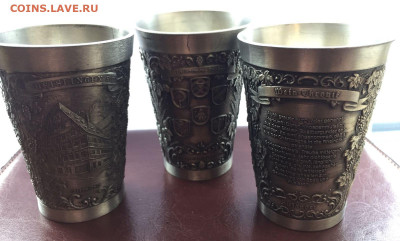 Стаканы из олова Германия 3 шт винтаж до 26.01 в 22:00 - F8794D69-FD8B-42FF-BD45-A46EB5B3363C