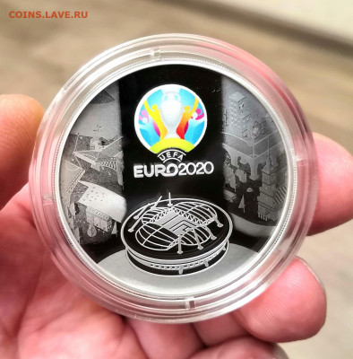 3 рубля 2021 Банк России. EURO-2020.Серебро. Proof. - IMG_20220123_163323