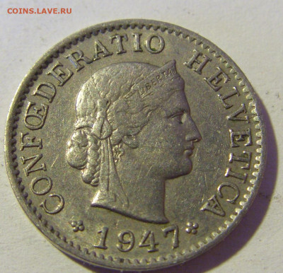 5 раппен 1947 Швейцария №1 29.01.22 22:00 М - CIMG1898.JPG