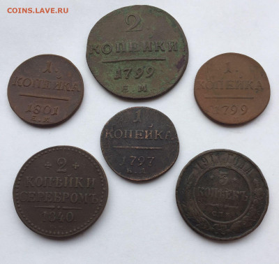 6 медных монет РИ 1797-1911 до 27.01 в 22:00 - 6047D2FB-1516-4607-A080-EDC6C1697419