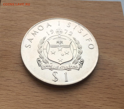 Крона Шайба Самоа 1 Тала 1972 250 лет открытию Самоа Корабль - IMG_4737.JPG