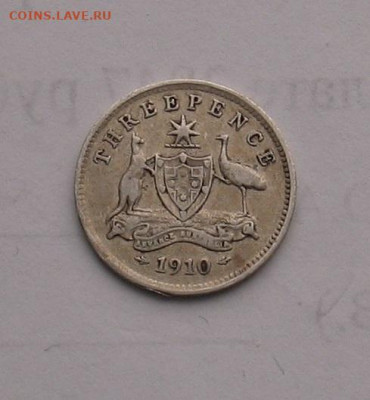 Австралия 3 пенса 1910 до 27.01.22г. 22.00ч. - 1910 австралия1