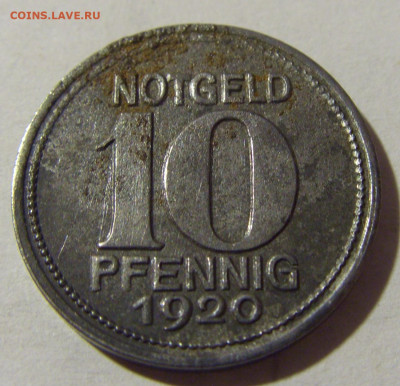 Нотгельд 10 пф 1920 Кобленц №3 29.01.2022 22:00 МСК - CIMG2498.JPG