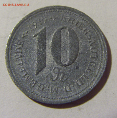 Нотгельд 10 пф 1917 Вейлер №3 29.01.2022 22:00 МСК - CIMG2651.JPG