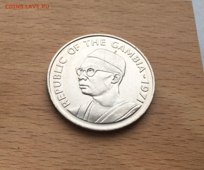 Гамбия 1 даласи 1971 Крокодил фауна животные - IMG_4810.JPG