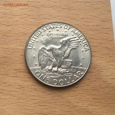 Крона Шайба США 1 доллар 1974 Лунный Орёл Доллар Эйзенхауэра - IMG_4766.JPG