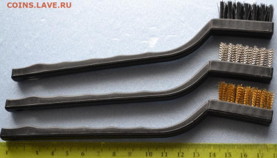 Набор щеток (3 шт.) с пластмассовой ручкой - Набор мини-щеток-3