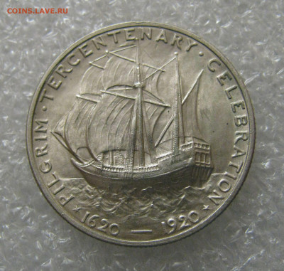 США. ½ ДОЛЛАРА 1920 г. 300 лет прибытию Отцов-пилигримов UNC - 1920полд (7).JPG