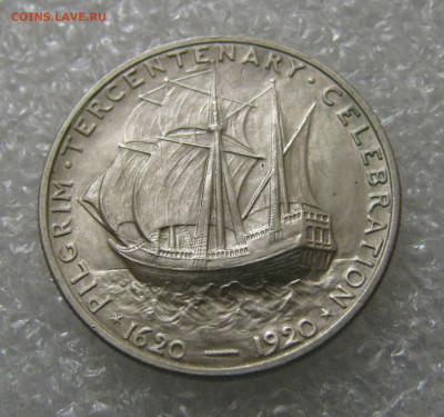 США. ½ ДОЛЛАРА 1920 г. 300 лет прибытию Отцов-пилигримов UNC - 1920полд (6).JPG