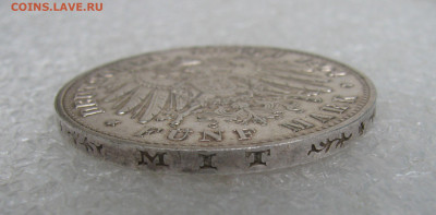 Великое герцогство Гессен. Эрнст Людвиг. 5 МАРОК 1904 г. R - 5Мар04 (9).JPG