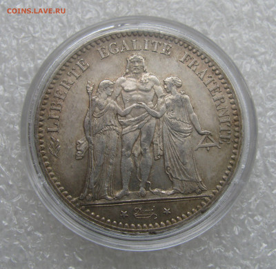 Франция. Третья республика. 5 ФРАНКОВ 1876 года. - 5ФРК1876 (3).JPG