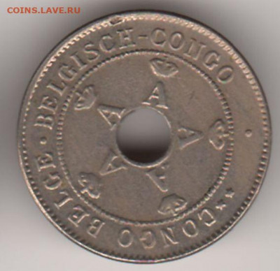 Бельгийское Конго, 10 сантимов 1911. 03.02. 22-00 - 1