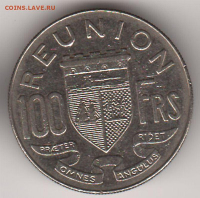Реюньон, 100 франков 1964 03.02.  22-00 - 2