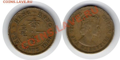 >L< Брит. Карибы 10 центов 1958 до 13.11.11 22:00 - Кариб_10_58