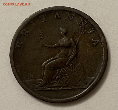 Великобритания полпенни 1807 Георг III - D5111EC2-A678-4112-8139-42BF7C23E909