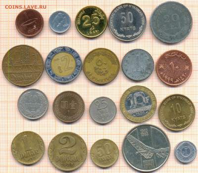 монеты разные 20 штук 12 от 5 руб. фикс цена - лист 12 001