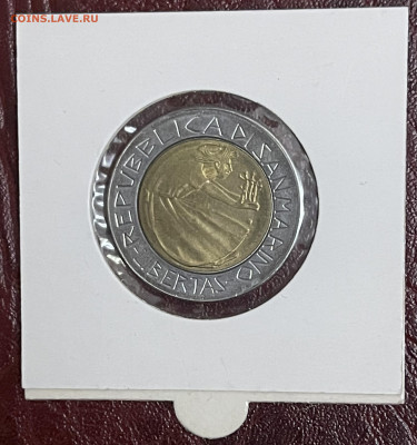 Сан-Марино 500 лир 1985 биметалл - FF8F07EA-AD7B-4F04-B857-FF6D6ABF7AE0