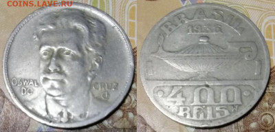 Португалия-10 штук (1883 - 1900 год)+Бразилия 1936 г. - 400 рейсов 1936 Бразилия