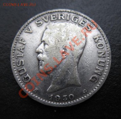 1930 г, Швеция, серебро, 1 кр, до 15.11 в 21-00 мск - 1930 норг