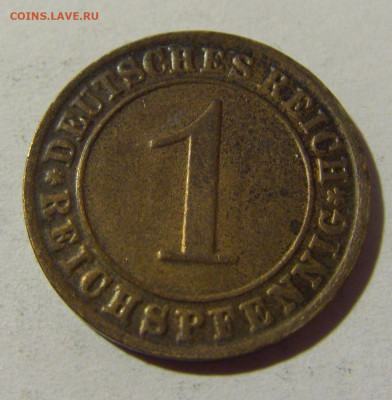 1 пфенниг 1925 J Германия №1 05.02.22 22:00 М - CIMG3759.JPG