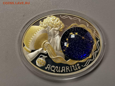 10денар 2015 Македония- Водолей, Ag925, до 05.02 - С Зодиак-Водолей бк-1