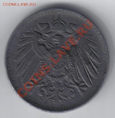 Германия 5 пфеннигов 1918А до 11.11 21.00мск - Германия 5 пфенниг 1918А-2