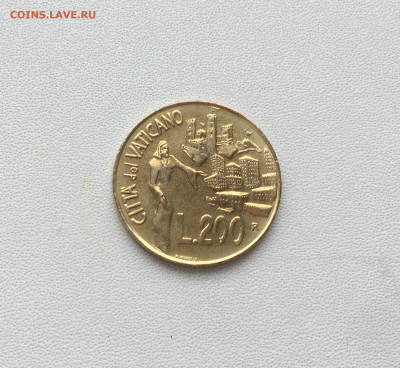 Ватикан 200 лир 1991 Ворота Иерусалима Иоанн Павел II - IMG_4528.JPG