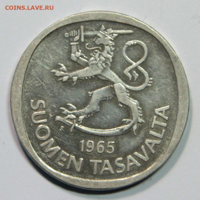 Финляндия 1 марка 1965 до 07.02 22:10 - Финляндия 1 марки 1965