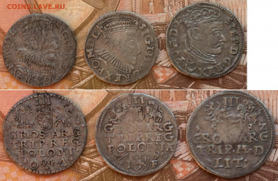 Пруссия 6 грошей 1755,1756,1757;РП SIG III от солида до орта - трояки1