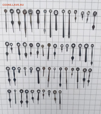 Часовые стрелки от карманных часов 55 шт , до 9.02 - 20220204_114014