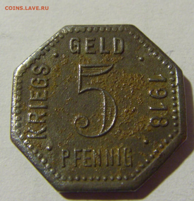 Нотгельд 5 пф 1918 Менген №1 08.02.2022 22:00 М - CIMG4857.JPG