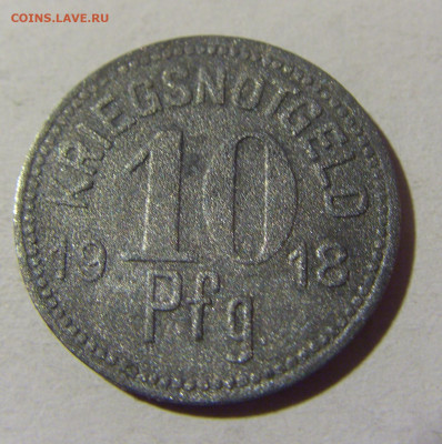Нотгельд 10 пф 1918 Вюрцах №1 08.02.2022 22:00 М - CIMG4985.JPG
