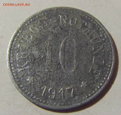 Нотгельд 10 пф 1917 Бергзаберн №1 08.02.2022 22:00 М - CIMG4997.JPG