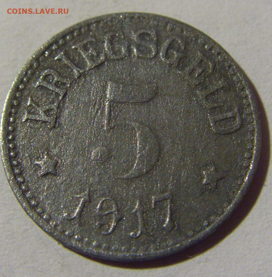 Нотгельд 5 пф 1917 Нойштадт №1 08.02.2022 22:00 М - CIMG5063.JPG