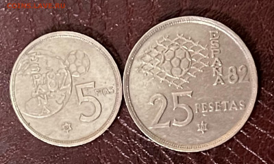 Испания футбол 5 песет, 25 песет 1980 - B03EAE8C-9DF5-4FE1-8862-F580FC8BA7C8