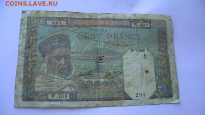 Алжир. (Французский ) 100 франков 1940 год.до 10,02,22 22-00 - IMGA0658.JPG