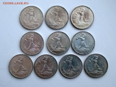 10 полтинников 1924 года гурт ТР до 10.02.2022 в 22.00 (1) - 4