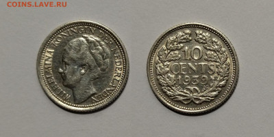 Нидерланды 10 центов 1939 года - 10.02 22:00 - IMG_20211219_180036