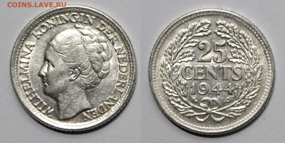 Нидерланды 25 центов 1944 года - 10.02 22:00 - IMG_20211228_061710