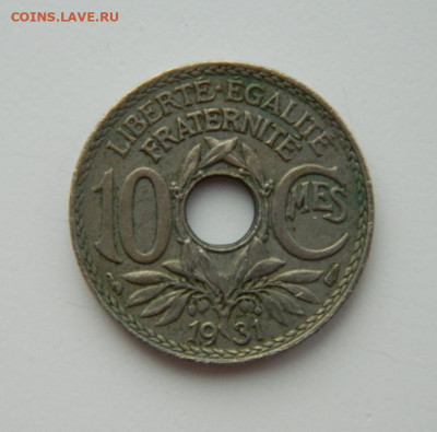 Франция 10 сантимов 1931 г. до 10.02.22 - DSCN2658.JPG