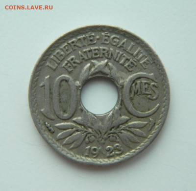 Франция 10 сантимов 1923 г. до 10.02.22 - DSCN2665.JPG