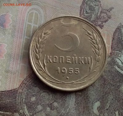3 копейки 1955. До 10.2.22 в 22.00 - 20220207_154317