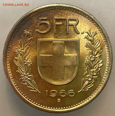 Швейцария 5 франков 1966 на оценку - photo5190500585063955336