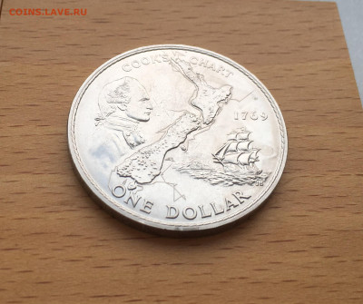 Крона Шайба Новая Зеландия 1$ доллар 1969 Корабль - IMG_5118.JPG