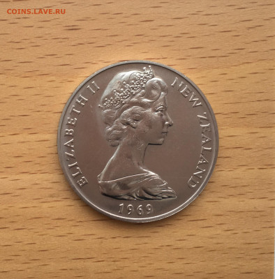 Крона Шайба Новая Зеландия 1$ доллар 1969 Корабль - IMG_5120.JPG