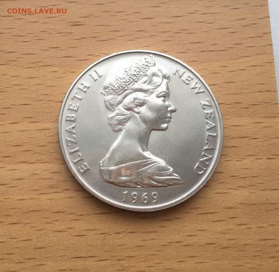 Крона Шайба Новая Зеландия 1$ доллар 1969 Корабль - IMG_5122.JPG