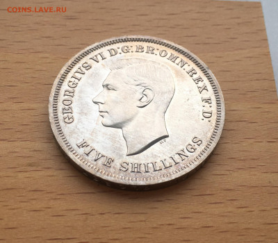 Крона Шайба Великобритания 5 шиллингов 1951 фестиваль - IMG_5112.JPG